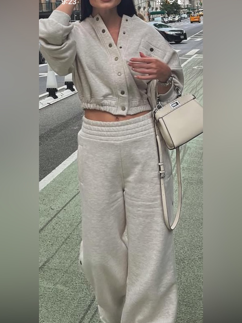 Wide-Leg Cream Sweatpants - Relaxed Women’s Pants